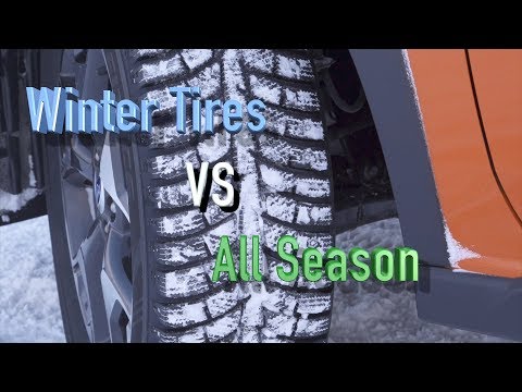 Winter tires VS All Season Tires. Proof that you need WINTER TIRES!!