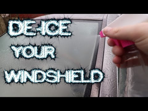 How to Remove Ice from Car Windshield (Homemade De-icer Spray)