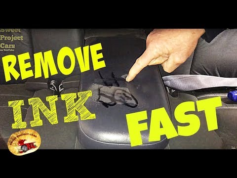 How To Remove INK on Leather or Cloth.....AMAZING!