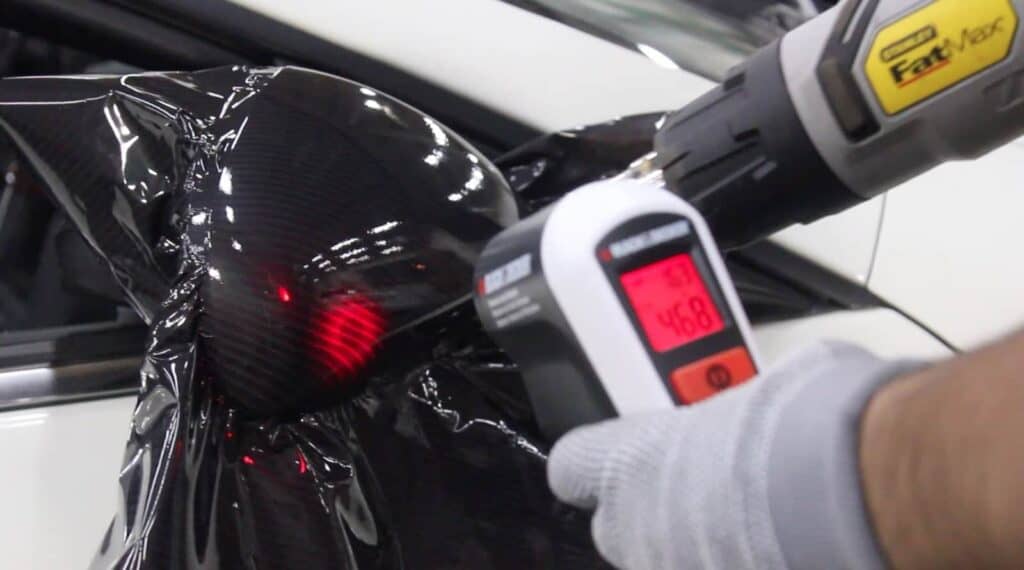 drying and heating the paint protection film
