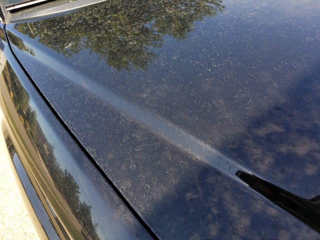 Depending upon the color and condition of the car's paintwork, water spots may not always be easily detectable. Photo Credit: Puget Sound M.A.R.S./Facebook