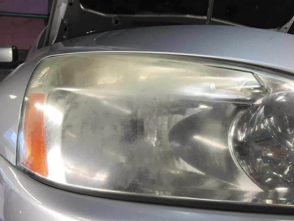 Headlights cleaning to maintain full function and to avoid road-side accidents 