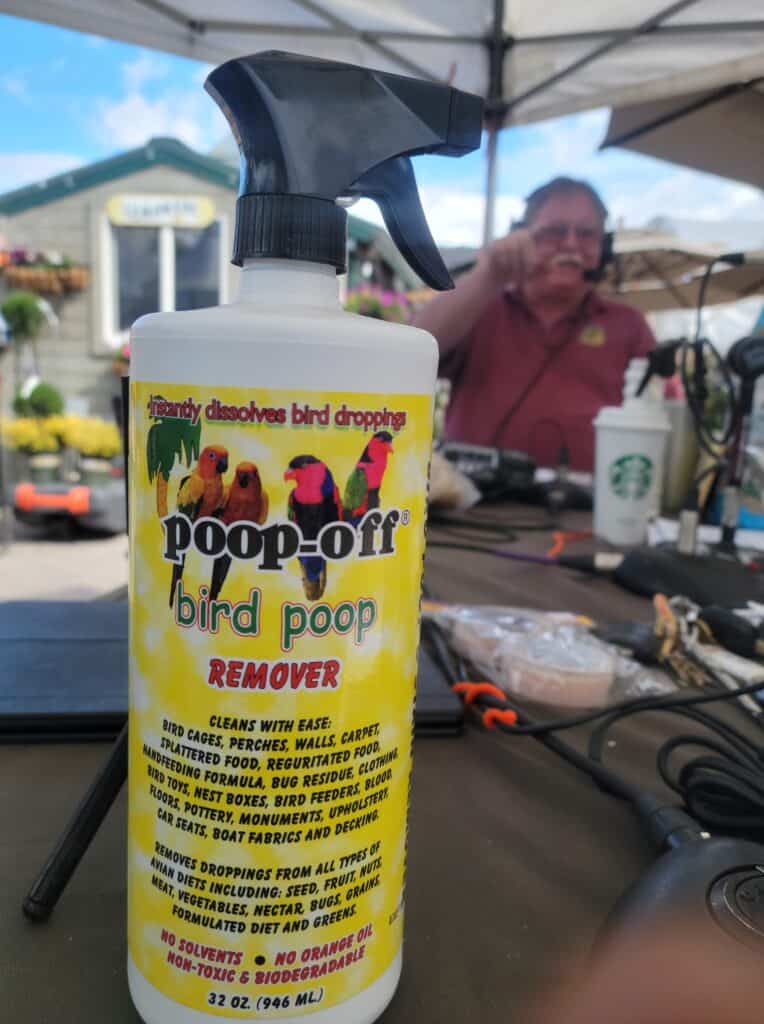 There are quite a few products out there that specialize in safely lifting avian excrement. Photo Credit: Rail City Garden Center/Facebook