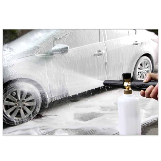 A foam cannon, or foam gun, is both useful and a ton of fun to use on car wash day.